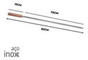 Ver imagem 4 de Kit 5 Espetos para Churrasco 85cm Aço Inox Kort