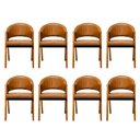 Ver imagem 1 de Kit 8 Cadeiras Sala de Jantar Premium com Braço Madeira Maciça Corino Movellu Home