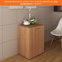 Ver imagem 6 de Mesa Articulável Retrátil para Escritório e Home Office com 2 Nichos Me4170 Tecnomobili Amêndoa