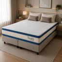 Ver imagem 5 de Colchão Casal Sr Life Double Molas Ensacadas Espuma D33 138x188x34cm Branco