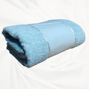 Toalha de Banho Dohler Multiarte Felpuda para Pintar Bordar:azul Celeste 10530