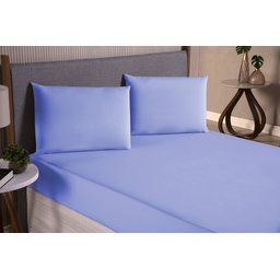 JOGO DE CAMA SONHOS QUEEN 3 PÇS - COR AZUL - 2