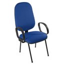 Ver imagem 7 de Cadeira Escritório Coletiva Auditório Hotel Base Palito com Braço Corsa Metal Azul