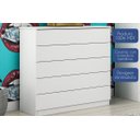 Ver imagem 2 de Cômoda Premium 5 Gavetas:neve