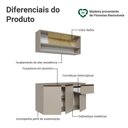 Ver imagem 4 de Armário de Cozinha Compacta 120 Cm Suspensa Nice Madesa 03 Crema