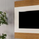 Ver imagem 5 de Painel para TV Sevilha Ripado até 65 pol. 160 cm Naturalle/Off White - Mavaular