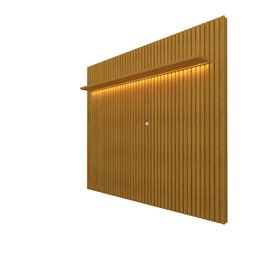 Painel para TV até 85 Polegadas Ripado com LED 230cm 100% MDF Nobre - 2