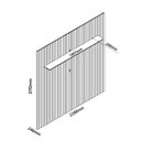 Ver imagem 4 de Painel Ripado para TV até 90 Polegadas 100% MDF com LED 228,8CMX217CM Nobre Marrom