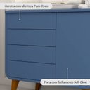 Ver imagem 6 de Cômoda Infantil E-Galaxy 4 Gavetas 1 Porta Espresso Móveis