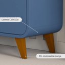 Ver imagem 5 de Cômoda Infantil E-Galaxy 4 Gavetas 1 Porta Espresso Móveis