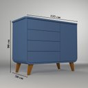 Ver imagem 4 de Cômoda Infantil E-Galaxy 4 Gavetas 1 Porta Espresso Móveis