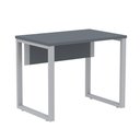 Ver imagem 1 de Mesa Escritório P25 Tub Pandin 90 Cm Largura Tampo Mdp Grafito Pé Aço Tubular Cinza
