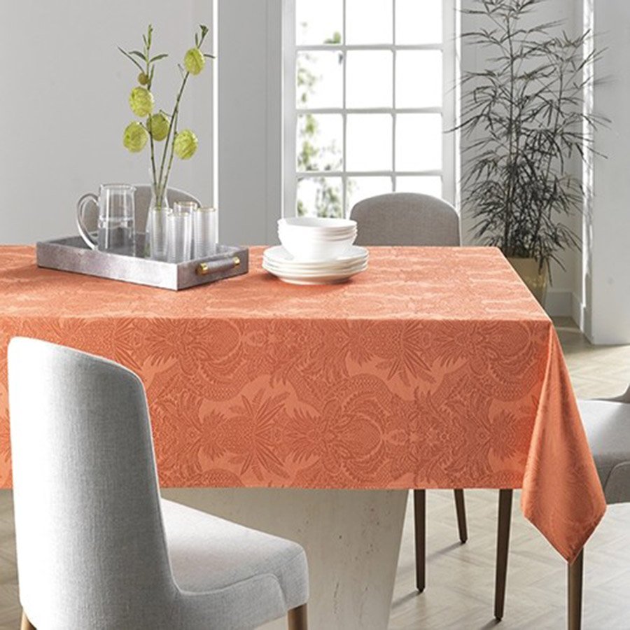 Toalha de Mesa Redonda 6 Lugares Sempre Limpa Tropical Jacquard 1,78m Karsten Redonda 6 Lugares - Tr - 1