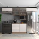 Ver imagem 2 de Cozinha Modulada Etna 5 Peças com Tampo e Nicho 5 Portas Poliman Móveis