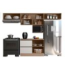 Ver imagem 4 de Cozinha Modulada Etna 5 Peças com Tampo e Nicho 5 Portas Poliman Móveis
