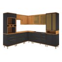 Ver imagem 3 de Cozinha Modulada de Canto Torre Quente Cristaleira Vidros Reflecta 8 Peças Madri