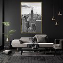 Ver imagem 2 de Quadro Decorativo Estado do Império Vertical Com Moldura e Sem Vidro 100x160