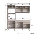 Ver imagem 3 de Cozinha Completa 3 Peças 6 Portas 1 Gaveta One