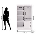 Ver imagem 3 de Guarda-roupa 4 Portas 2 Gavetas Ideal Plus Branco - Vila Rica