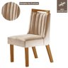 Mesa de Jantar 4 Lugares Madri com Vidro Cinamomo/off White/creme - Lj Móveis - 8