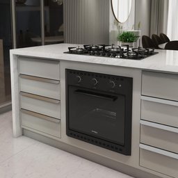 Forno Elétrico de Embutir 60 Litros Nardelli Black E60 - 6