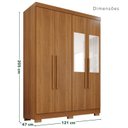 Ver imagem 6 de Guarda-Roupa de Canto Modulado com Pés e Espelho 9 Portas 4 Gavetas França