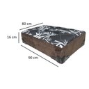 Ver imagem 3 de Cama Box Para Pet Suede Marrom 16x80x90