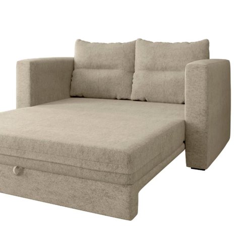 Sofá Cama 2 Lugares Casal 1,50 Mts Chenile Prince Luma Matri Cor:Chenile Marrom