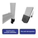 Ver imagem 3 de Escada Extensiva 3 em 1 Aço 6x10 Degraus 3m 120kg + Kit Suporte - Nv202p