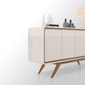 Buffet Aparador 4 Portas Channel - Off White com Nature - 6