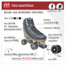 Patins Quad Traxart Brilliant - 58mm X 32mm Abec-5 - Preto - 10(usa) - 41/42 (br) - 6
