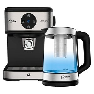 Kit Espresso Oster - Cafeteira Double e Chaleira Tea - 220v