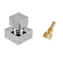Ver imagem 1 de Acabamento Quadrado em Metal Cromado 1/2 e 3/4 Fabrimar