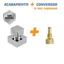 Ver imagem 2 de Acabamento Quadrado em Metal Cromado 1/2 e 3/4 Fabrimar