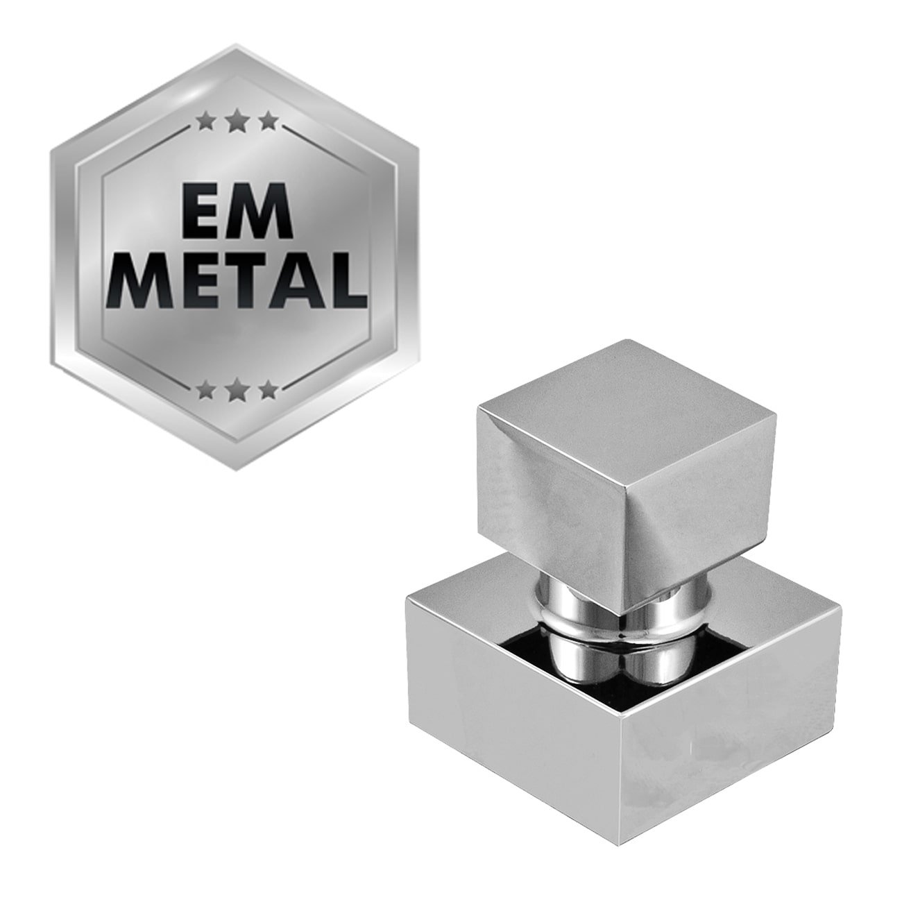 Acabamento Quadrado em Metal Cromado 1/2 e 3/4 Fabrimar - 6