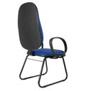 Ver imagem 2 de Cadeira Escritório Interlocutor Base Fixa Sky Metal Wood Design