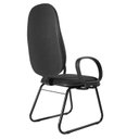 Ver imagem 2 de Cadeira Escritório Interlocutor Base Fixa Sky Metal Wood Design