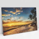 Ver imagem 1 de Quadro Decorativo em Canvas Horizonte TaColado Moldura Madeira 120 x 80cm