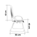 Ver imagem 4 de Cadeira Escritório Interlocutor Base Fixa Sky Metal Wood Design