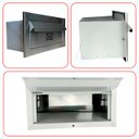 Ver imagem 6 de Caixa de Correio Frente Inox Escovado Corpo em Aço Embutir na Parede - Arkell