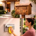 Ver imagem 4 de Caixa de Correio Frente Inox Escovado Corpo em Aço Embutir na Parede - Arkell