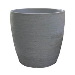 Vaso Planta 50x50 Oval Moderno Polietileno - CINZA CIMENTO 004 - 1