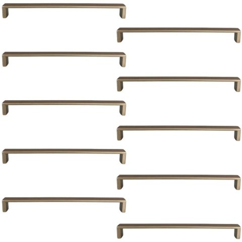 Kit 10 Puxadores Dourado 23cm Armário Piauí Torralba Cozinha Planejada