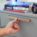 Ver imagem 3 de Kit 10 Puxadores Dourado 23cm Armário Piauí Torralba Cozinha Planejada