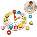 Ver imagem 7 de Relogio Encaixe Infantil Didatico em Madeira MDF Quebra Cabeca Brinquedo Educativo 13 Pecas Montesso