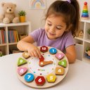Ver mais imagens de Relogio Encaixe Infantil Didatico em Madeira MDF Quebra Cabeca Brinquedo Educativo 13 Pecas Montesso