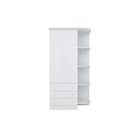Ver imagem 2 de Quarto infantil Guarda Roupa, Cômoda Trocador e Berço Mini Cama Americano Branco – FdECOR