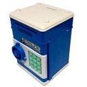 Ver imagem 3 de Mini Cofre Eletrônico Digital Senha 4 Dígitos Notas e Moedas Azul Lorben