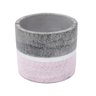 VASO CONCRETO DUAL LINE COLORS CINZA/ROSA 11,7X11,7X1O CM - 1
