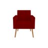 Kit 4 Poltronas Decorativas Larah Suede Marsala - 2